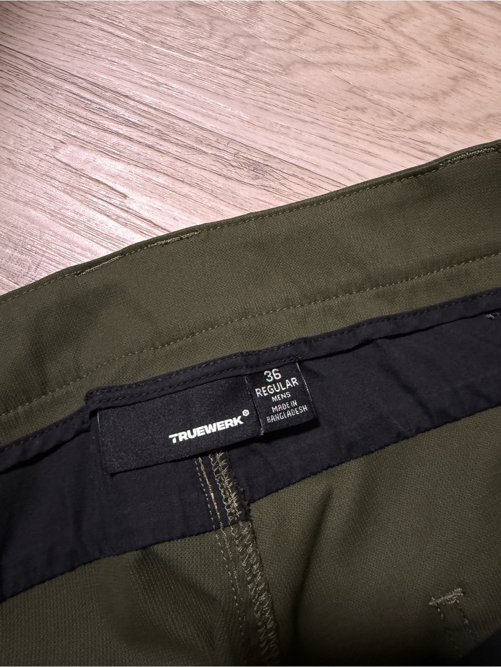 Truewerk Edo Werkpant Olive Green Men’s Work Pants Size 36 Regular - Picture 7 of 10